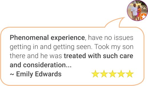 5-Star Review Card of Emily