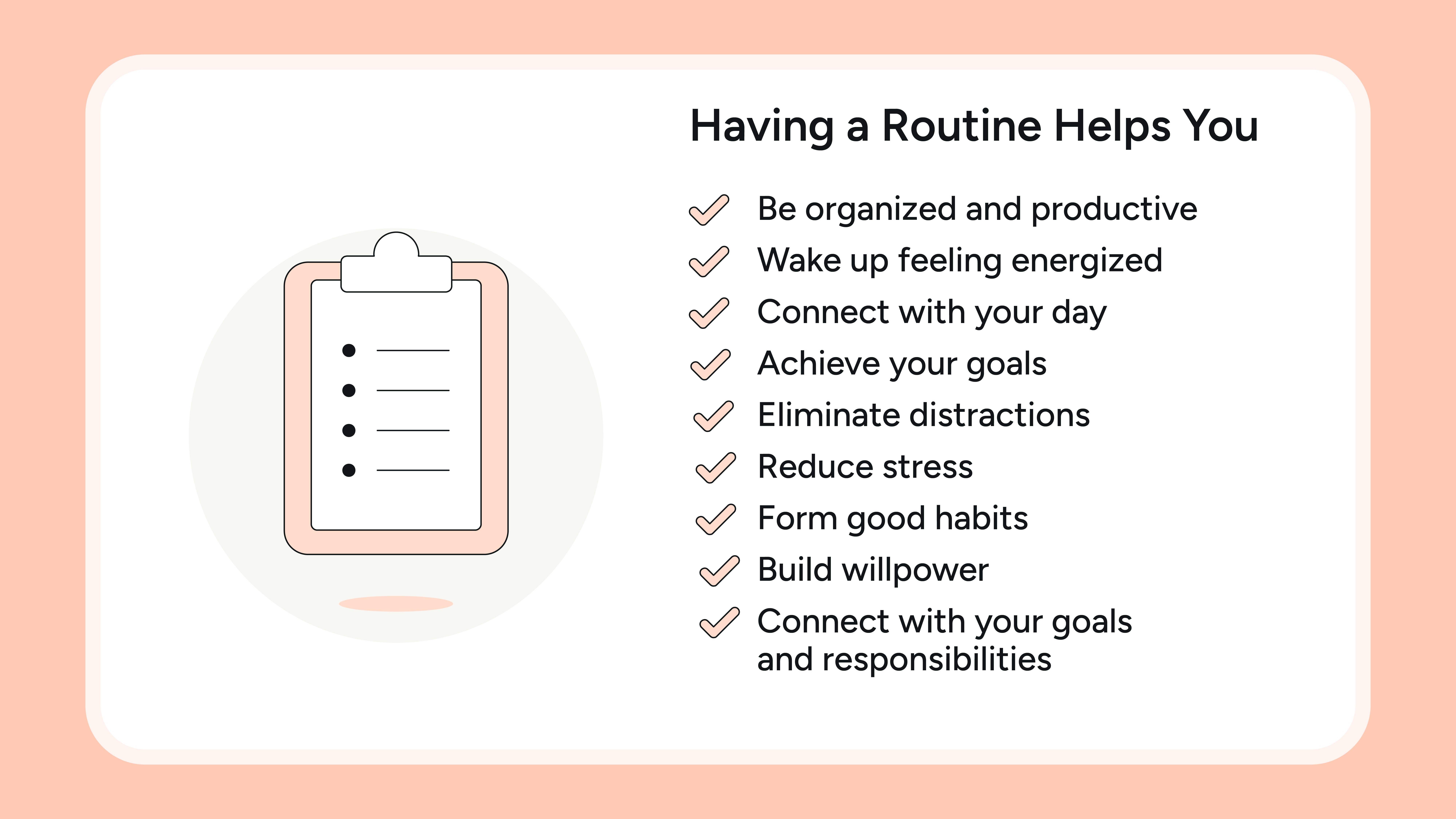 morning routine checklist