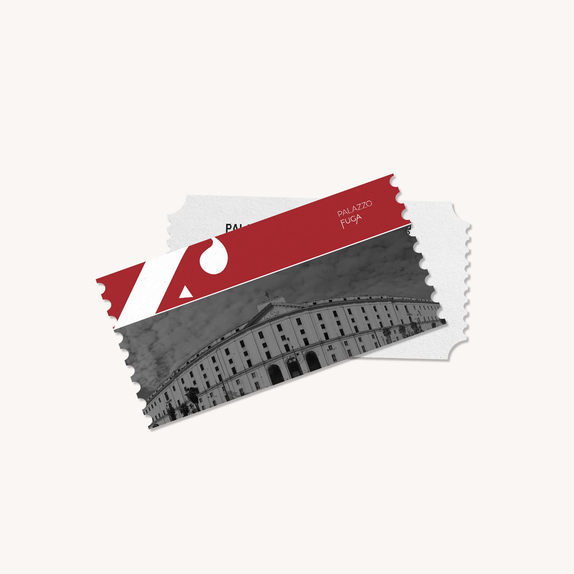 Palazzo Fuga entrance tickets, front and back