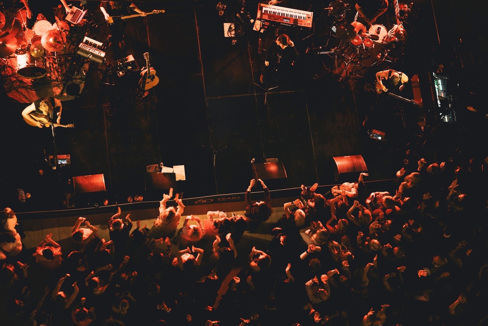 Athlete winning a race