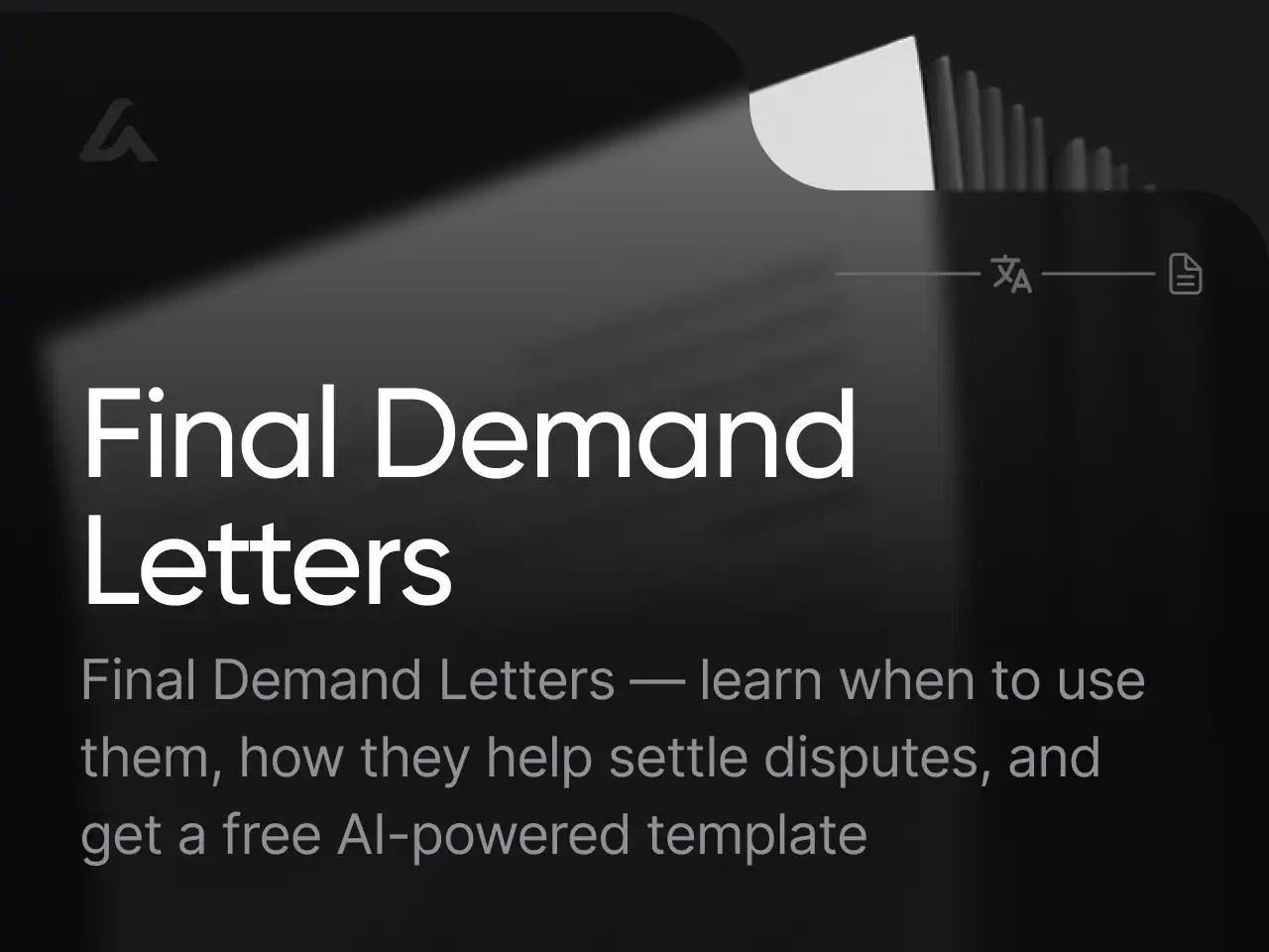 Final Demand Letters