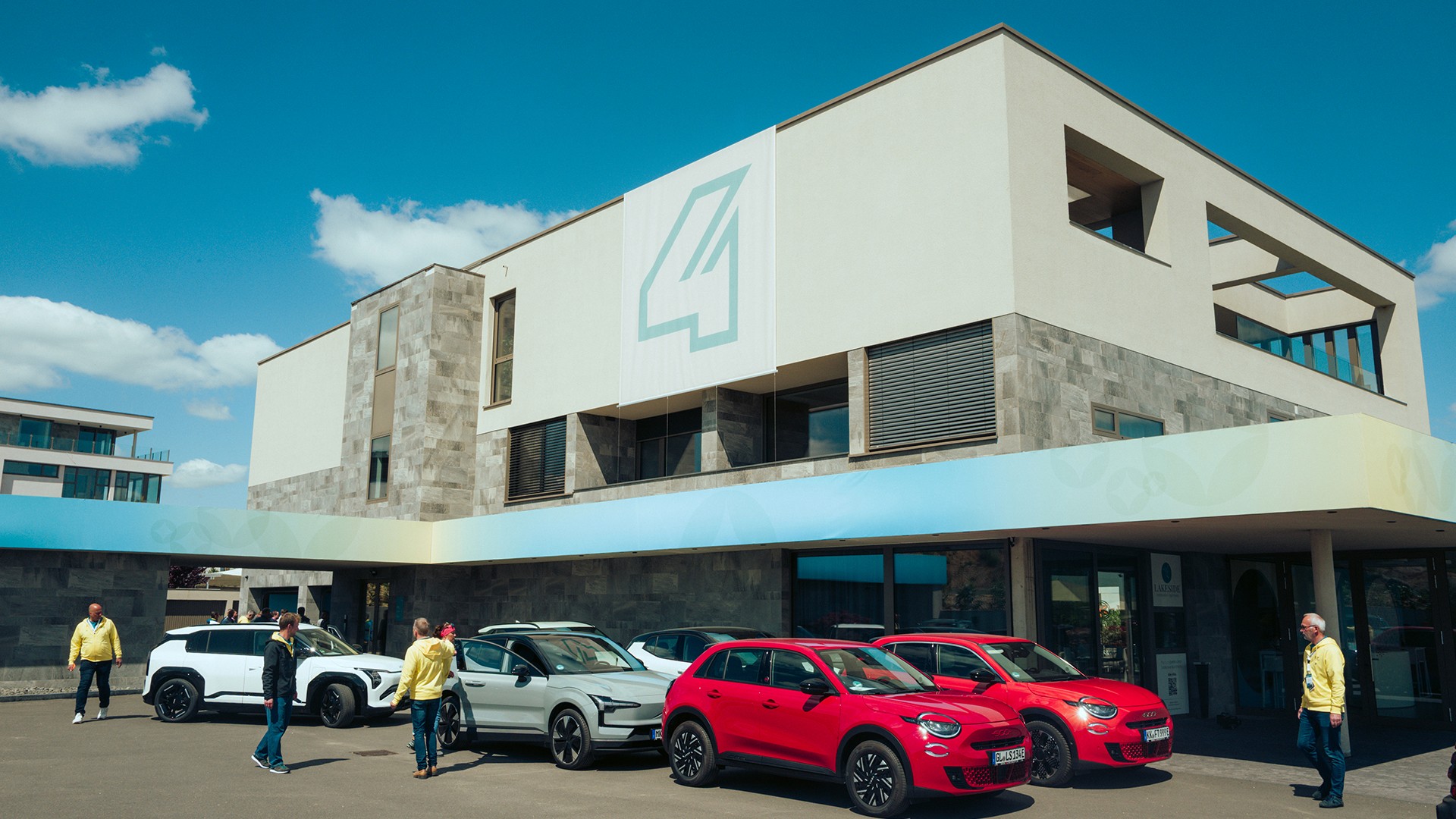 renault 4 car in moody light, grren blue, zwenkau leipzig