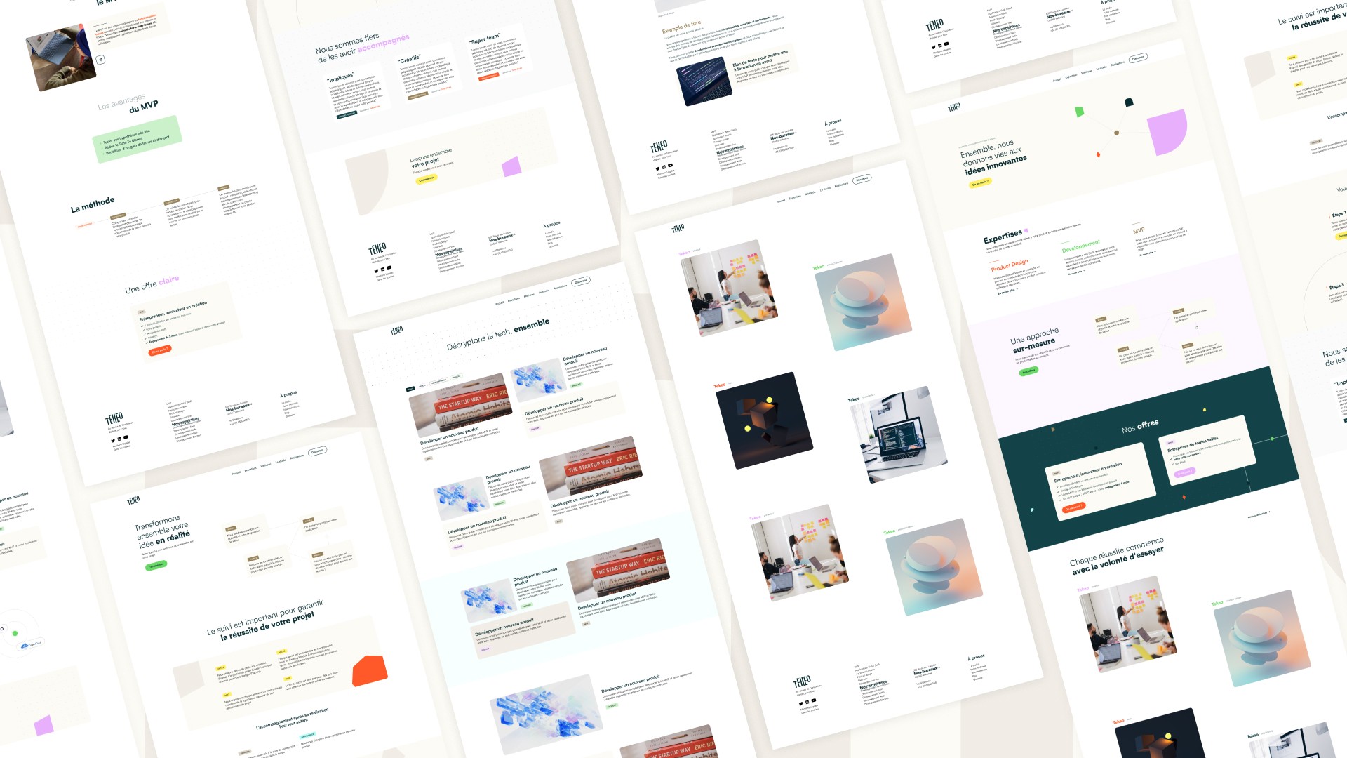 Webdesign d'un site pour un studio de développement web