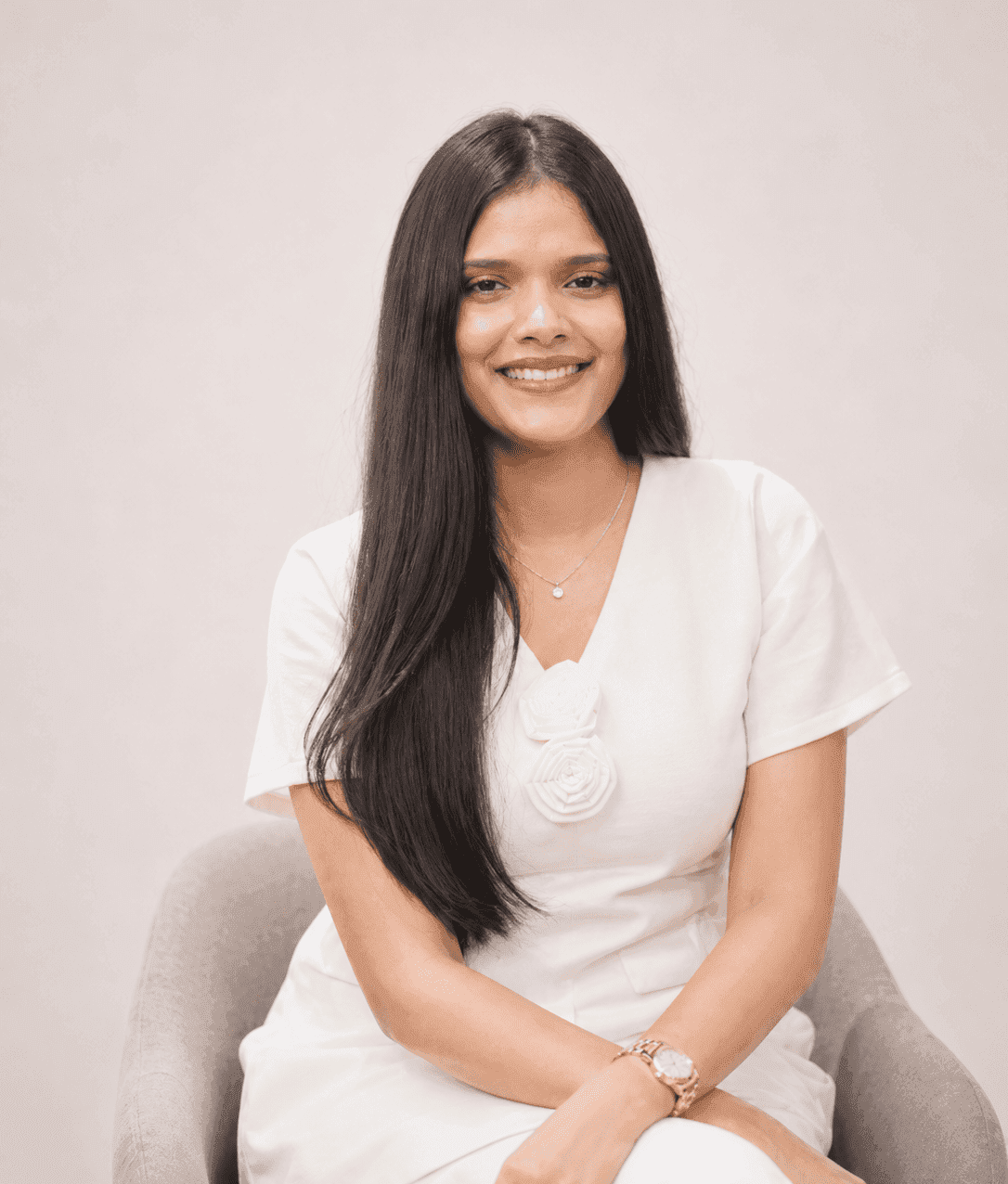Anchal Garg, Business Development Executive, standing outdoors in a professional look