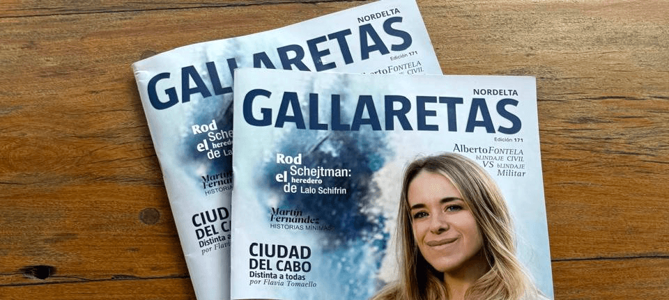 Magazine cover portraying Lorena Matarraz