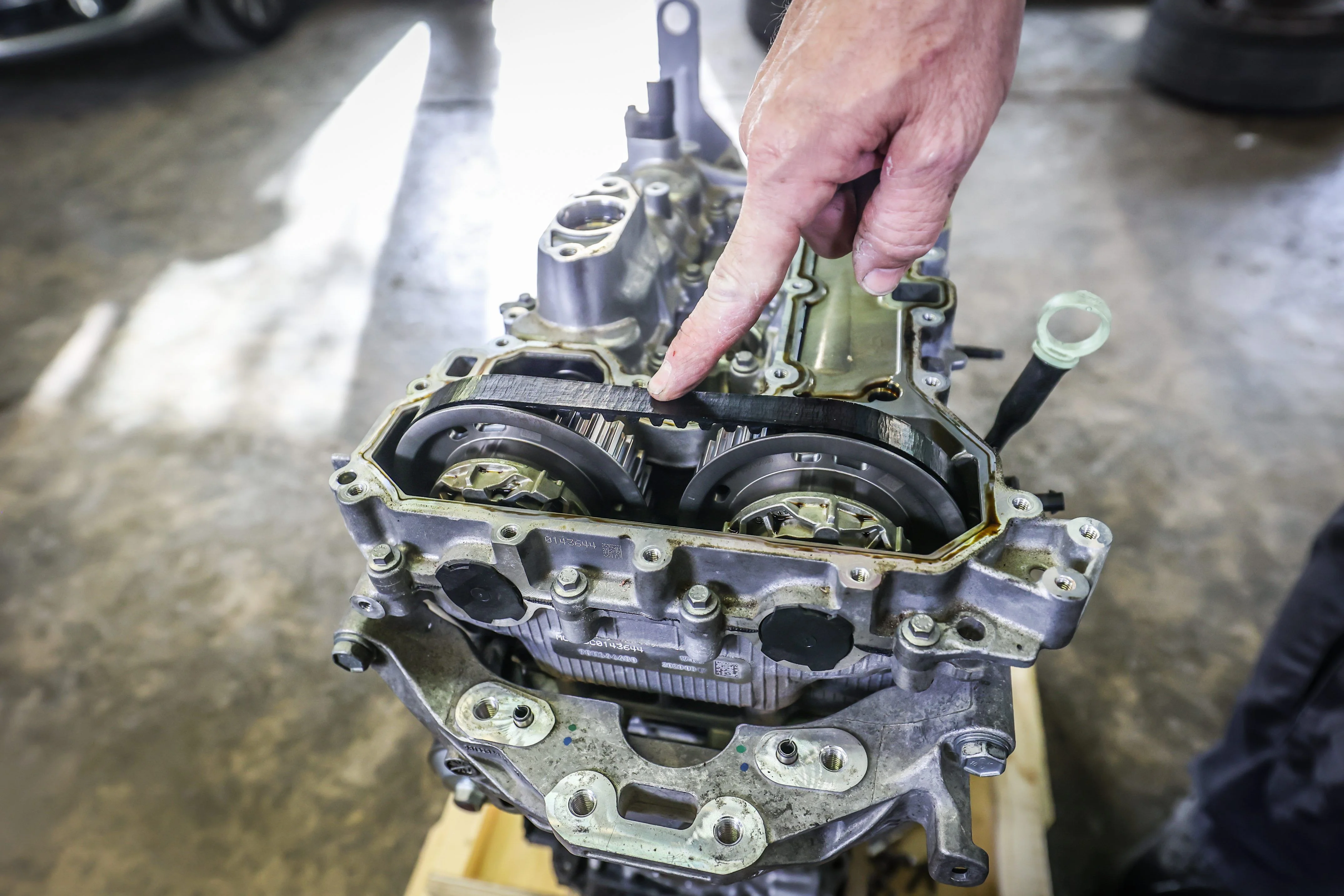 Courroie de ditribution d'un moteur pure tech 