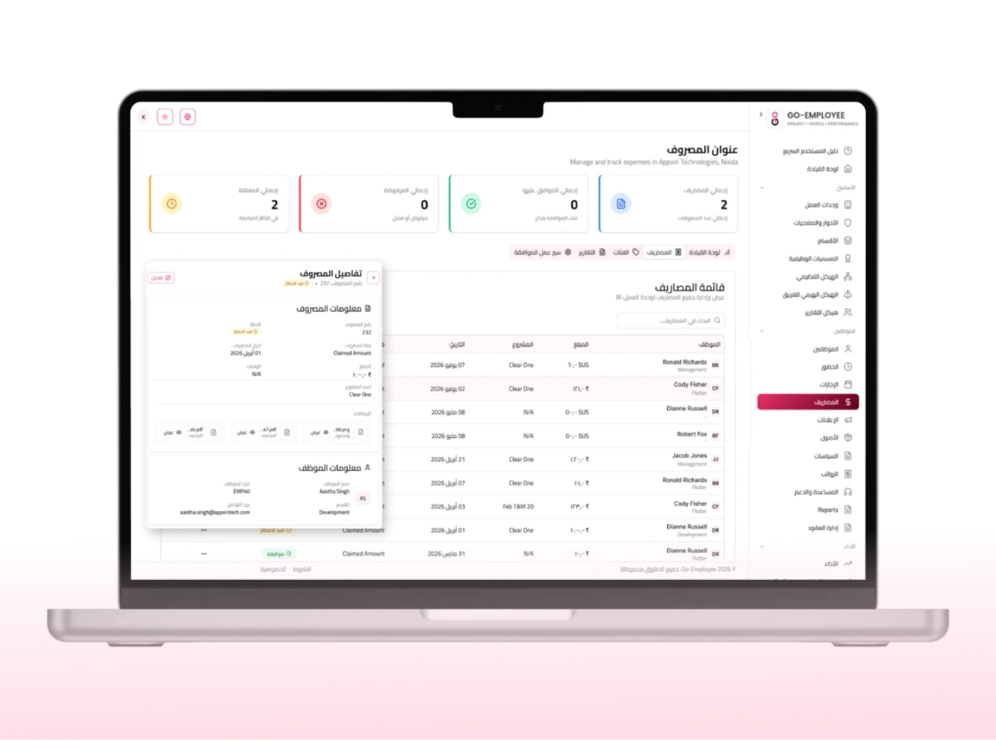 إدارة المصروفات