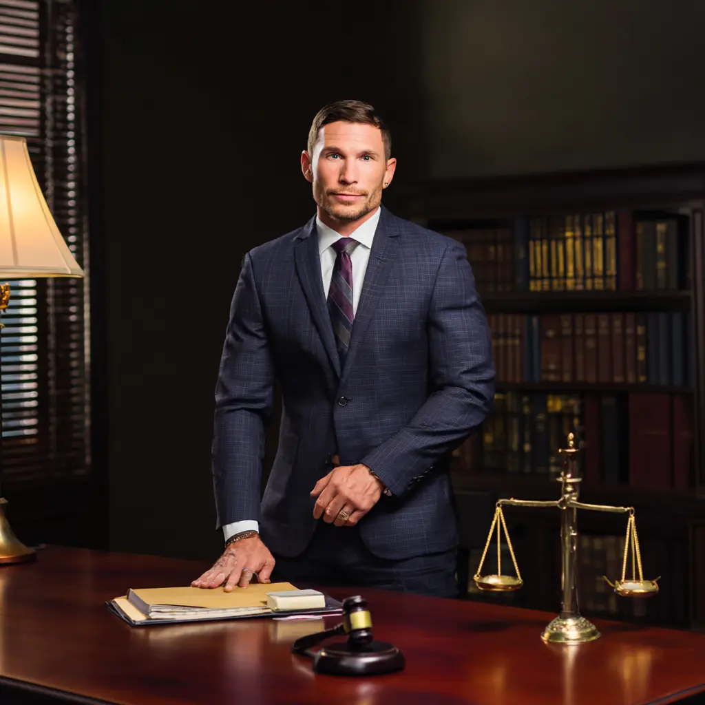 lawyer standing at desk  bradenton