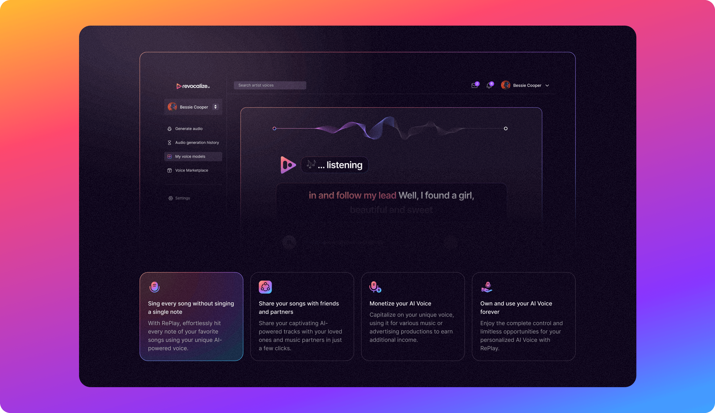 Clickguard landing page hero section on whitebackground