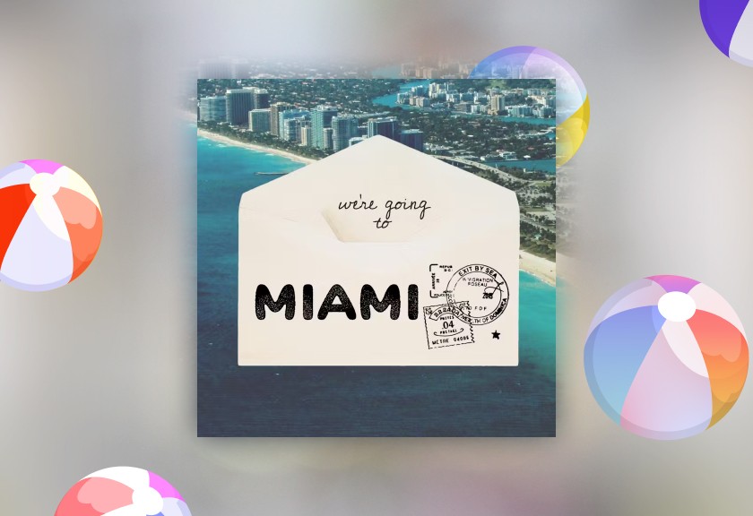 Playful, glowing digital baby shower invitation with a mint-green heart cameo design and neon accents.