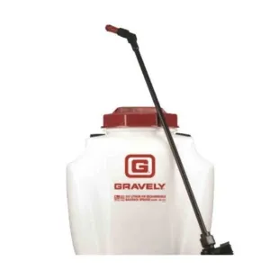 handheld sprayer with a long nozzle, hose, and adjustable strap