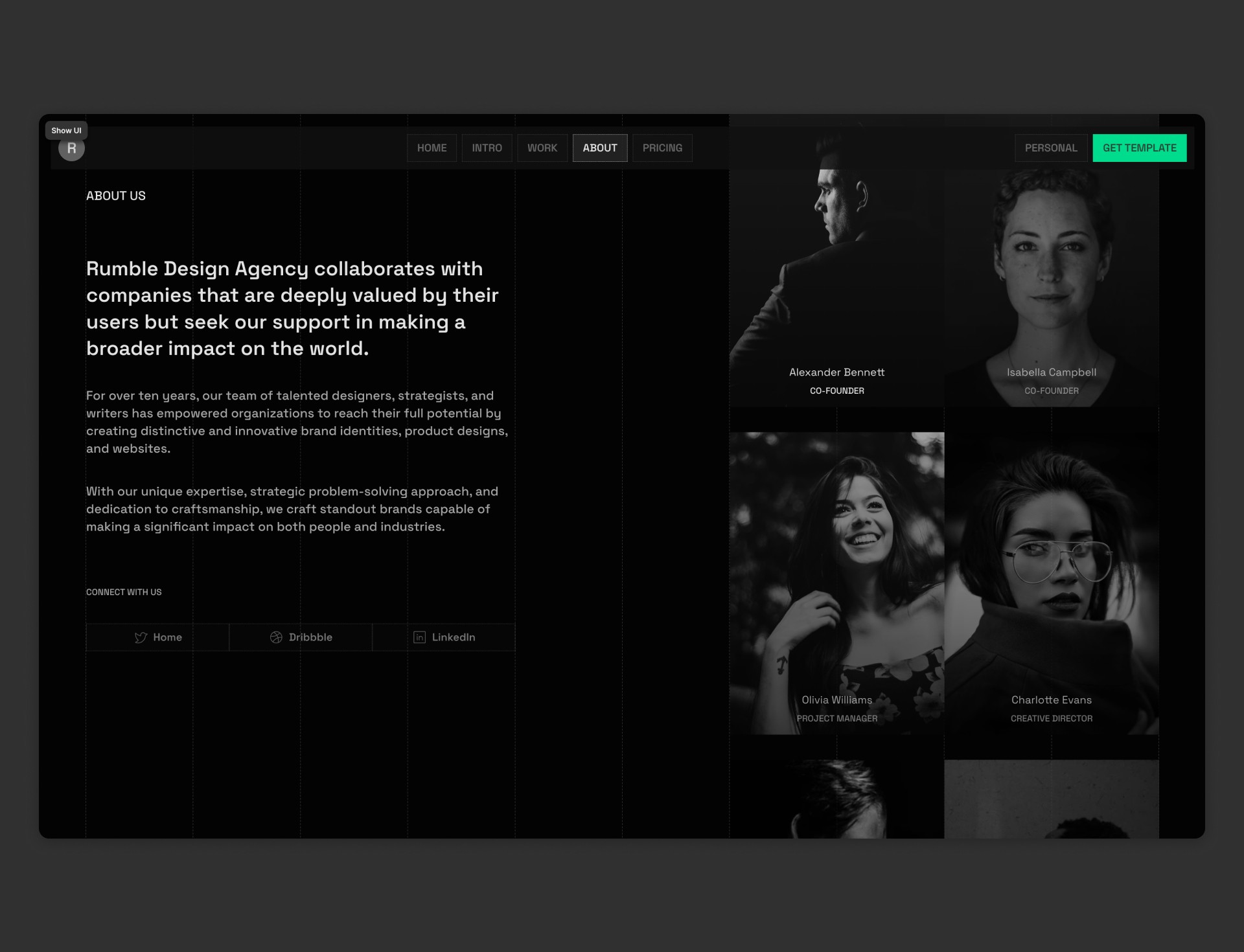 Rumble team section screenshot