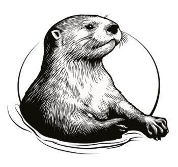 Prepared Travel otter logo symbolizing curiosity, comfort, and adventure in allergy-aware luxury travel.
