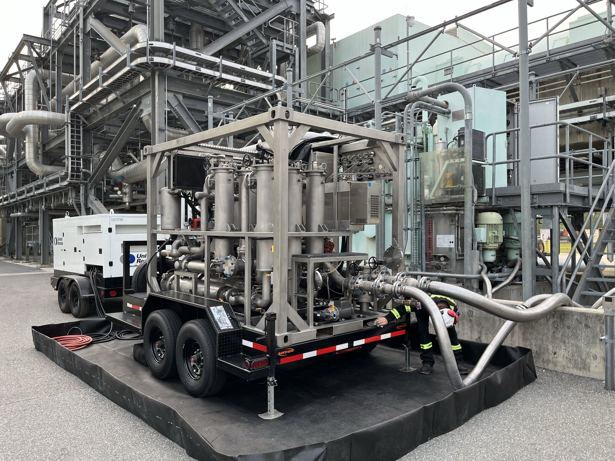 High Velocity Oil Flushing Unit Frontline Global Services