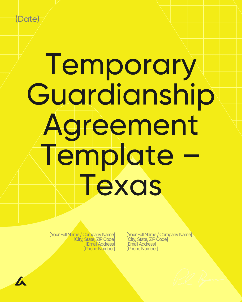 Temporary Guardianship Agreement Template – Texas