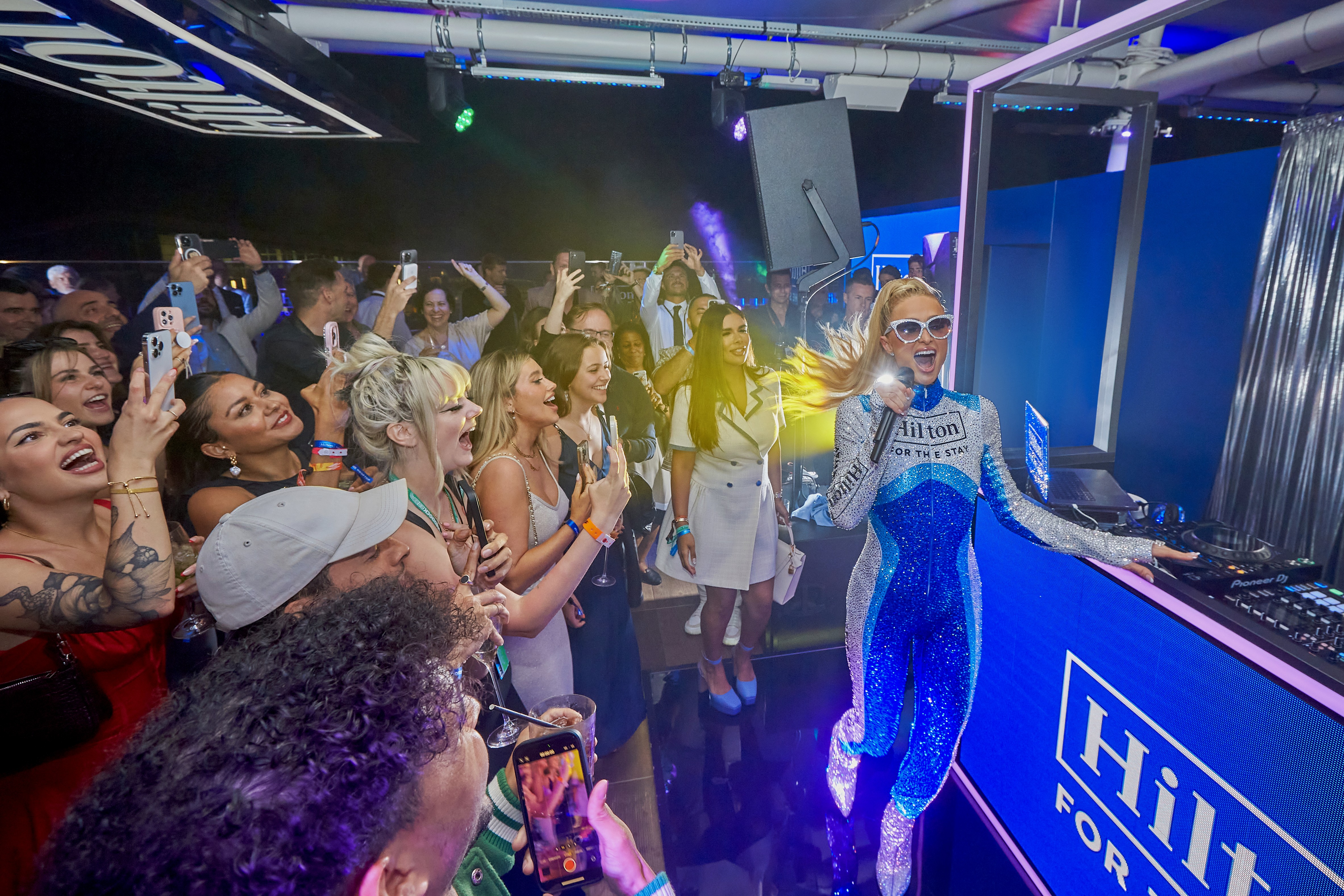 Paris Hilton DJ set with VIP guests – captured by Paul Severn