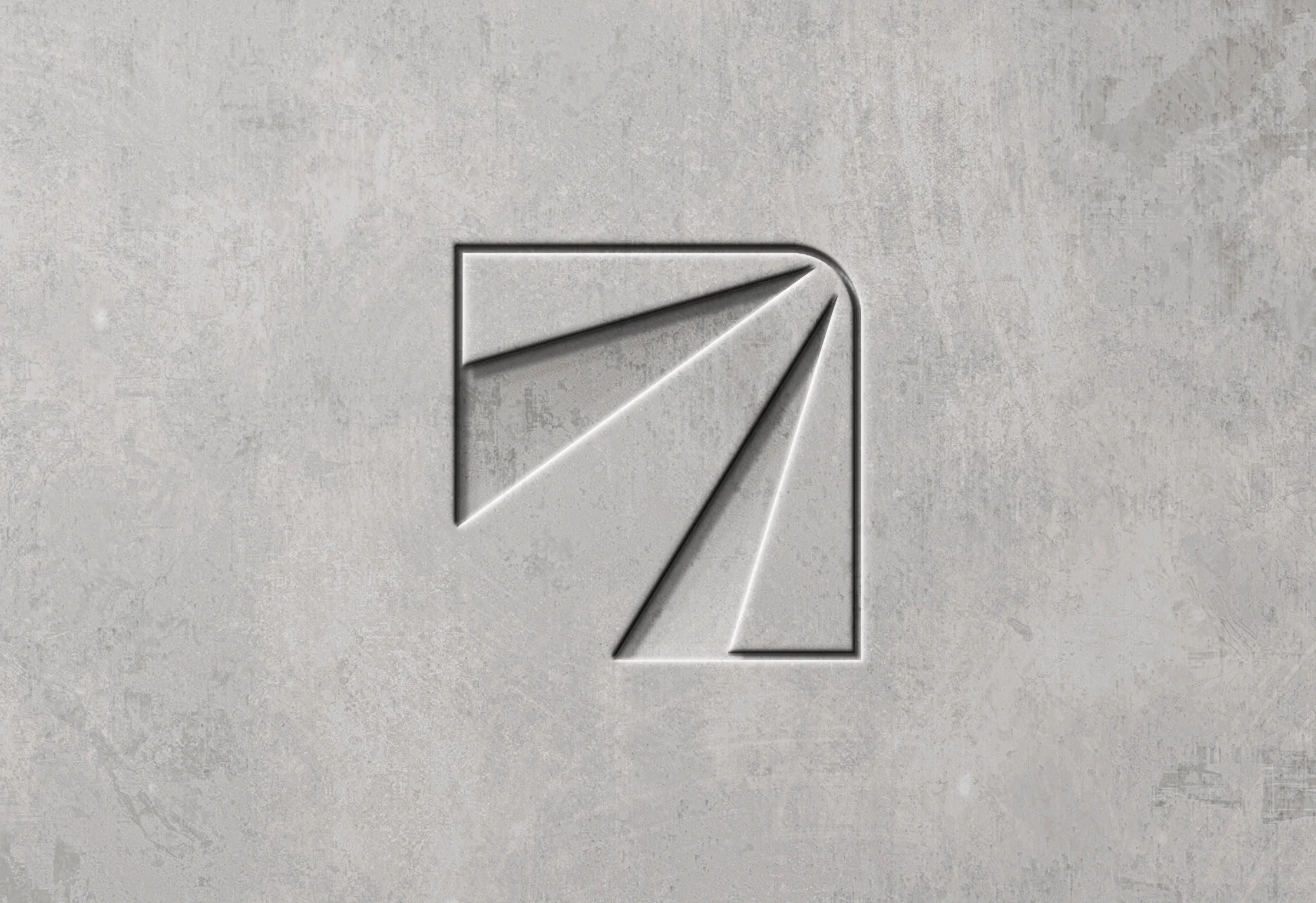 Oran Engineers, embossed monogram mockup