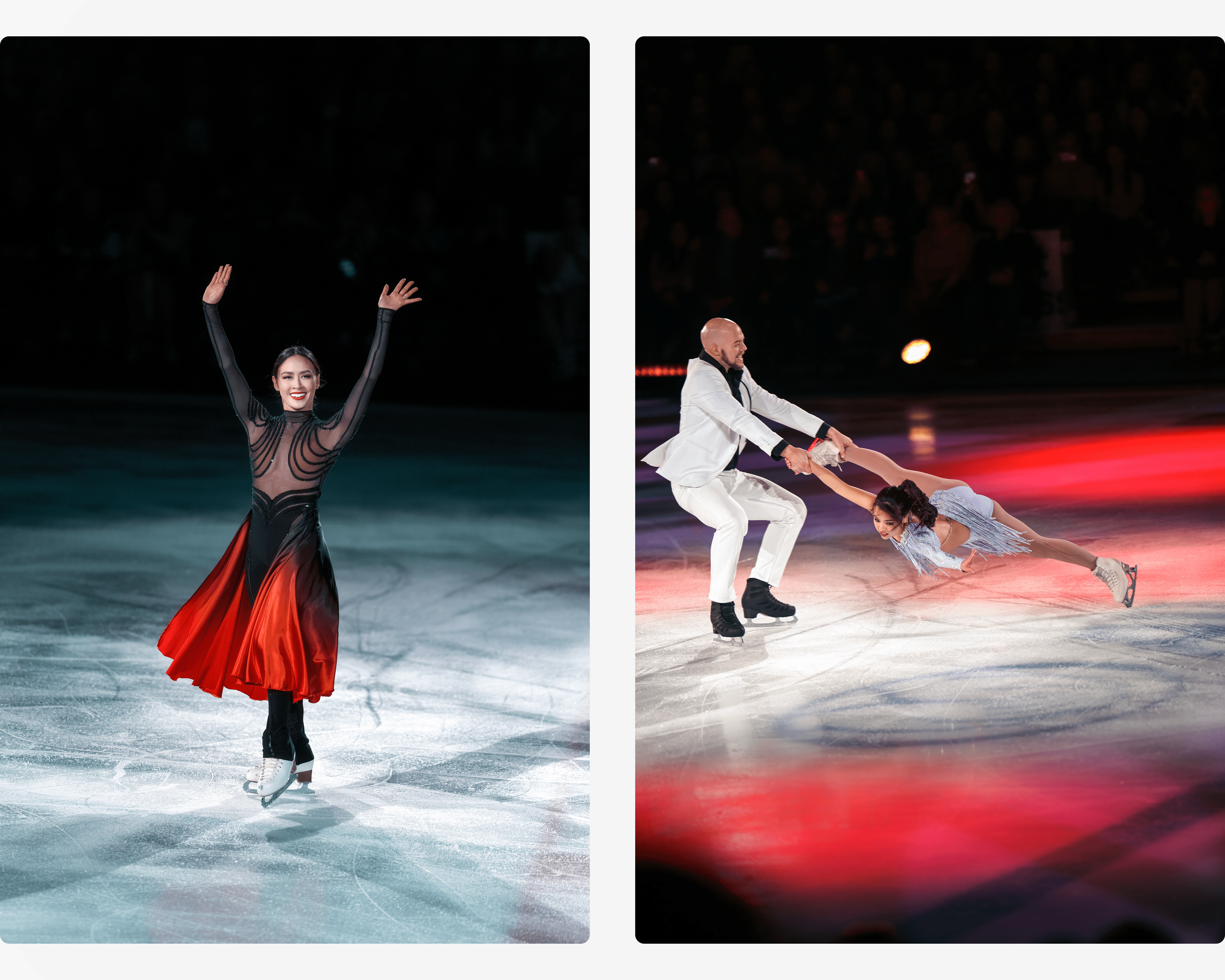 Alyssa Liu and Olympic crew perform in chicago at the All state Arena in Ice Skating Perfection