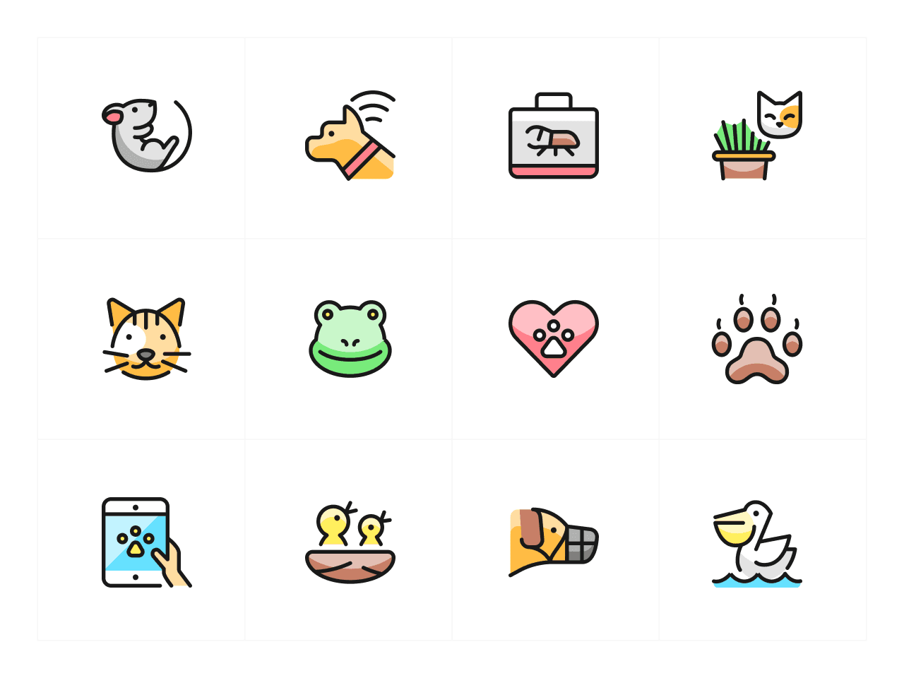 Ultimate Colors Animal Icon Set