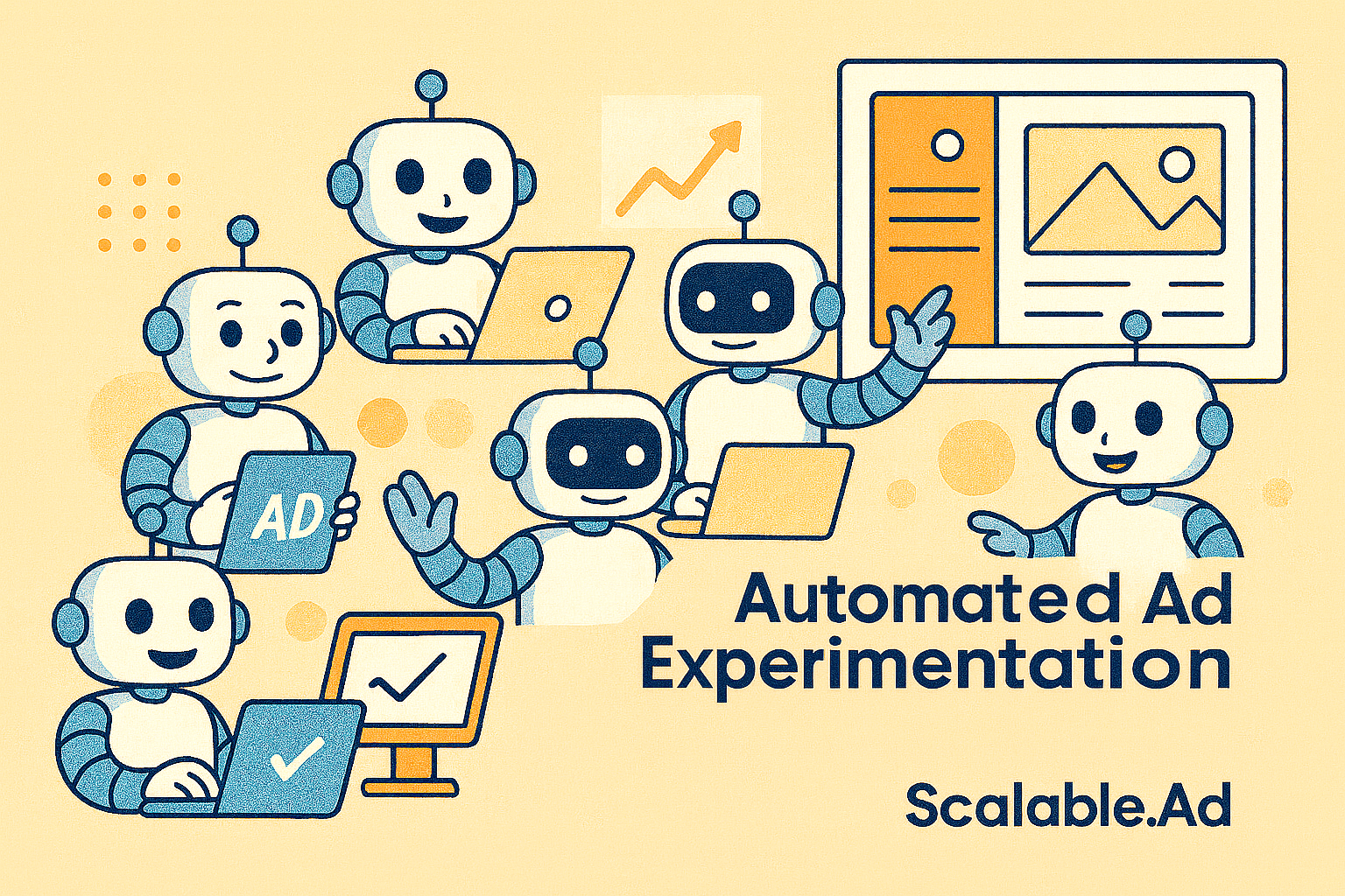 A group of friendly AI Agents automating Ad Experimentation