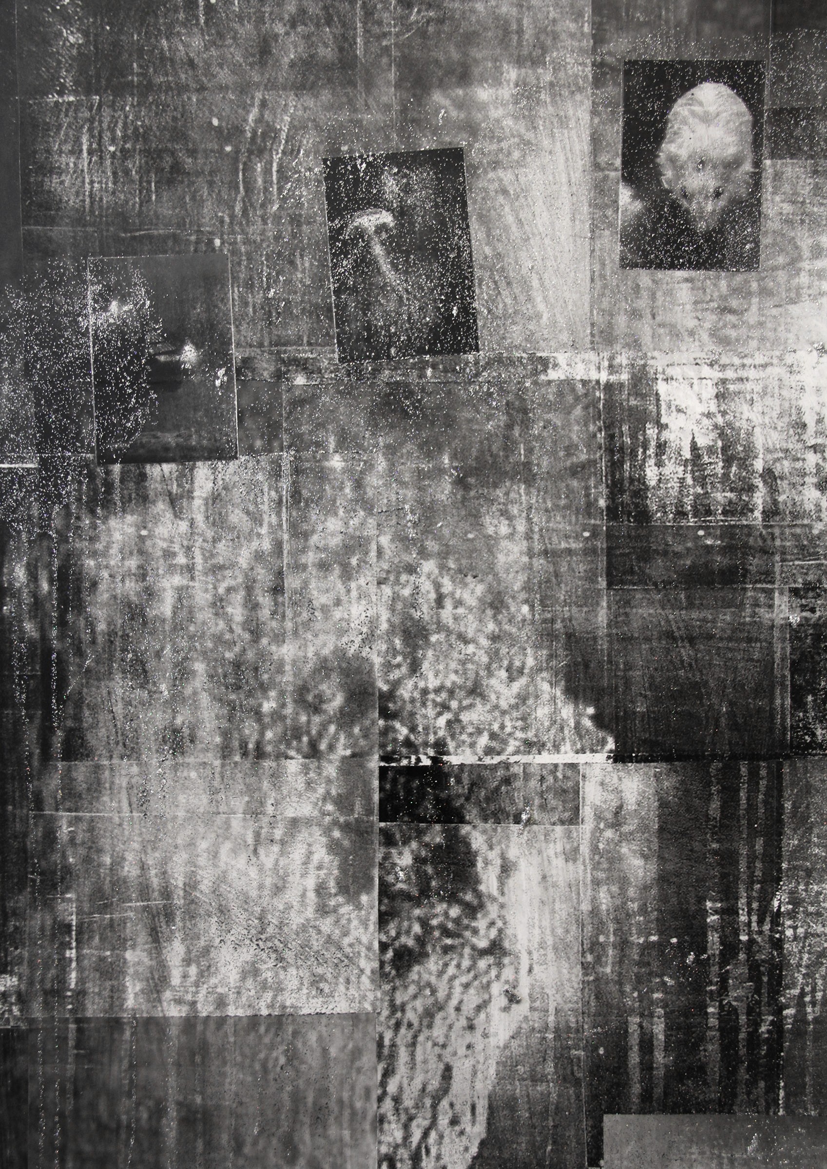 Nicholas Cheveldave artwork collage on canvas