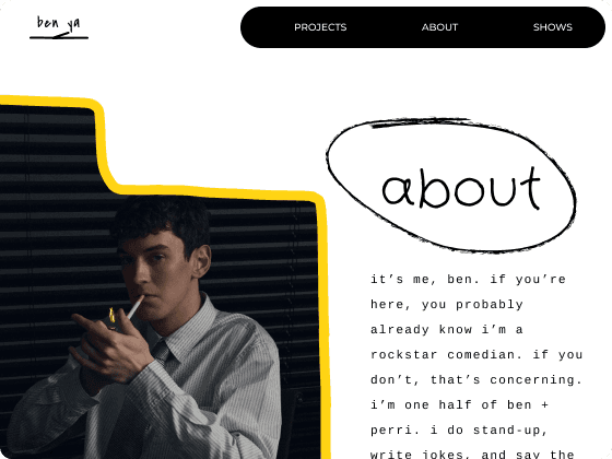 Minimalist portfolio and digital gallery design for contemporary artists.