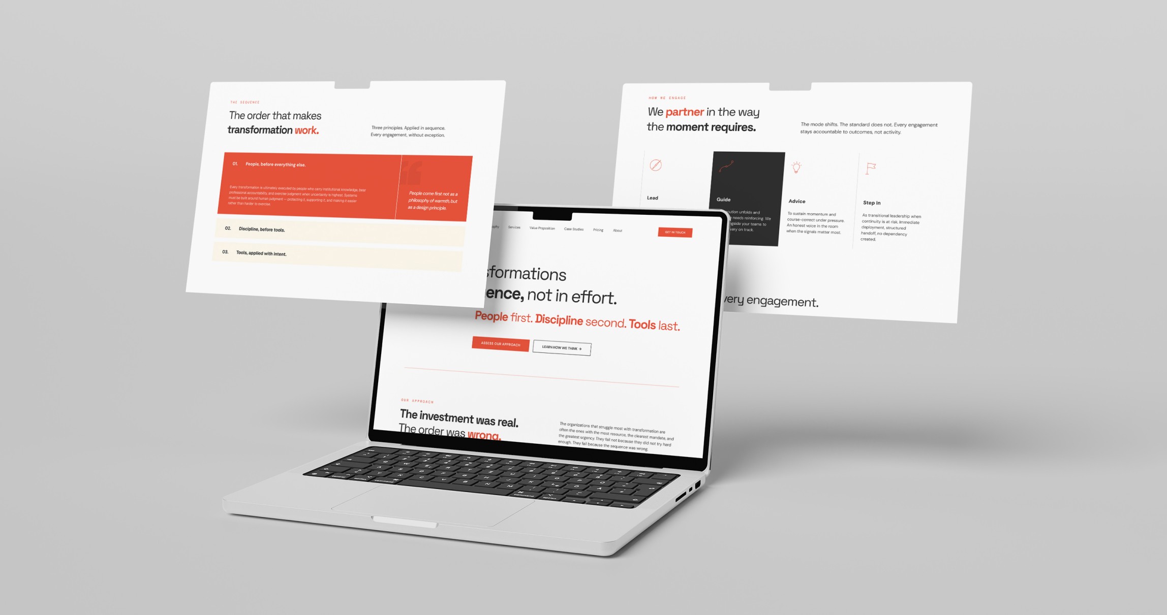 Clean visual pitch presentation