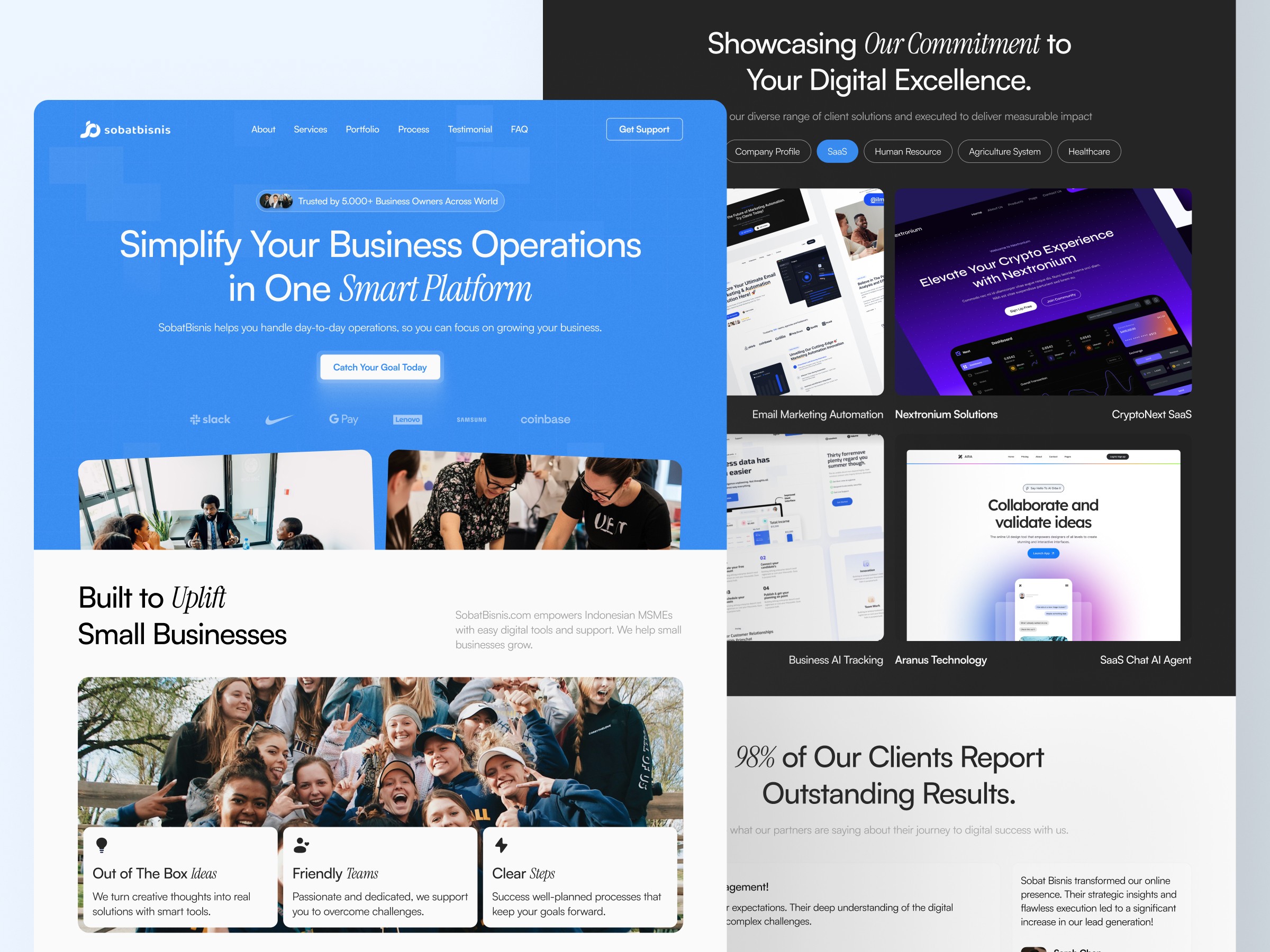 Creator Portfolio Website Template