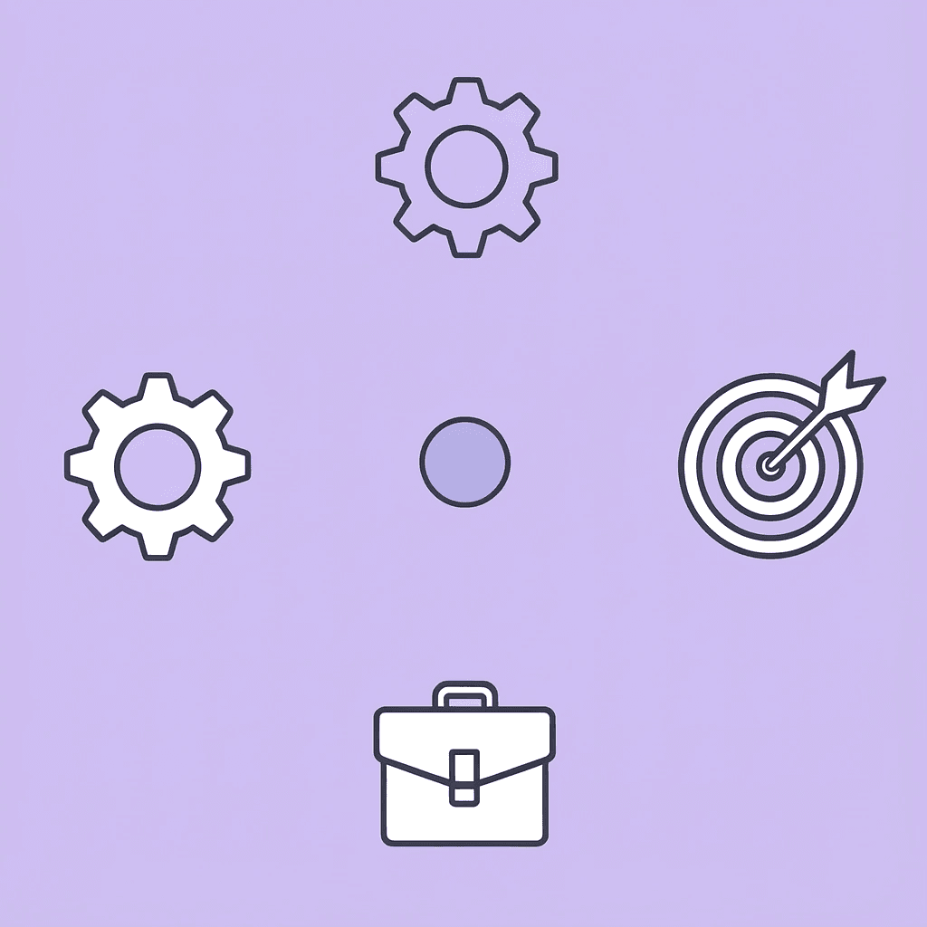 Four compass directions showing healthcare, SaaS, and other industry-specific success strategies