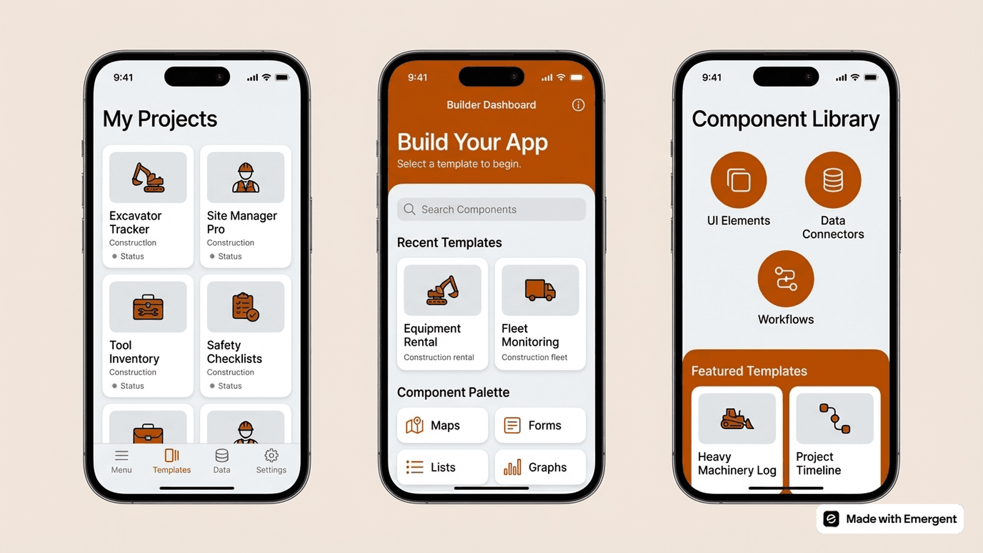 Construction Equipment App Made With Emergent
