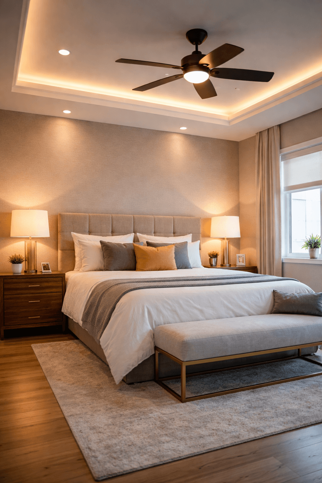 a bed in a residential house after being treated with bed bug control