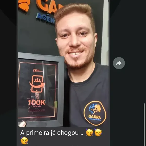 Placa de faturamento de Ruan Caio