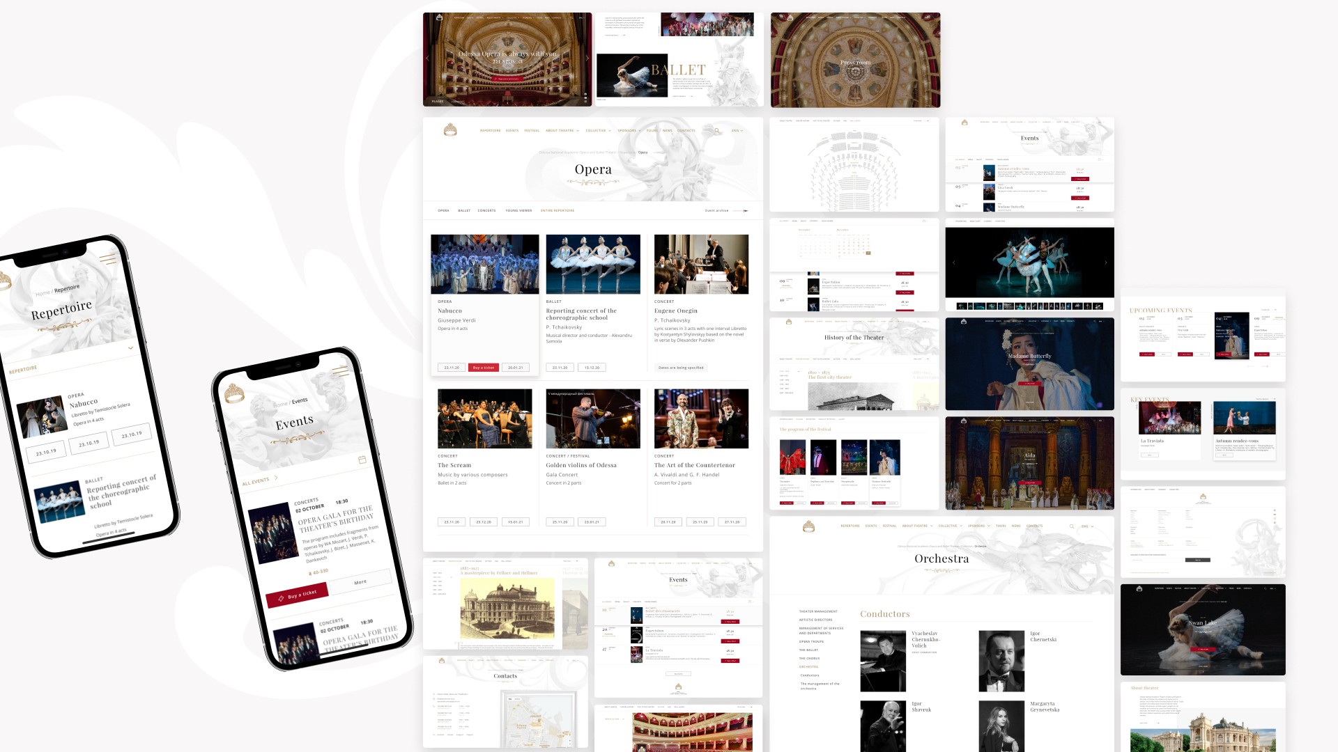 Redesign of Odessa National Academic Opera and Ballet Theater Website by CHYRKOV studio