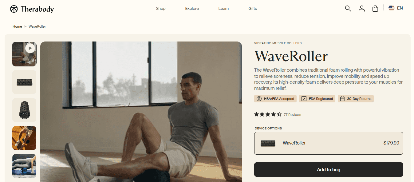  Therabody WaveRoller