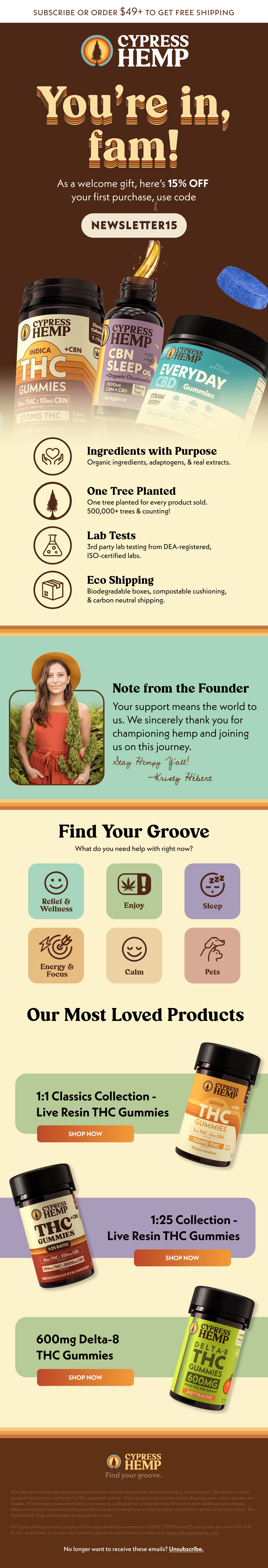 Welcome Email Design