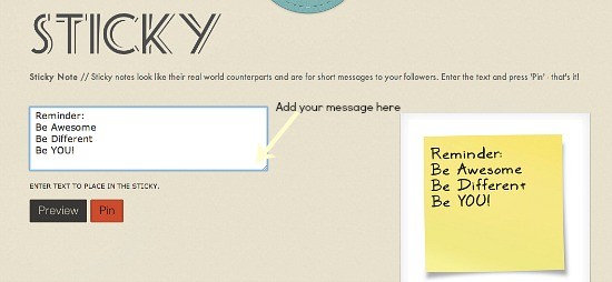 create pinnable stickies