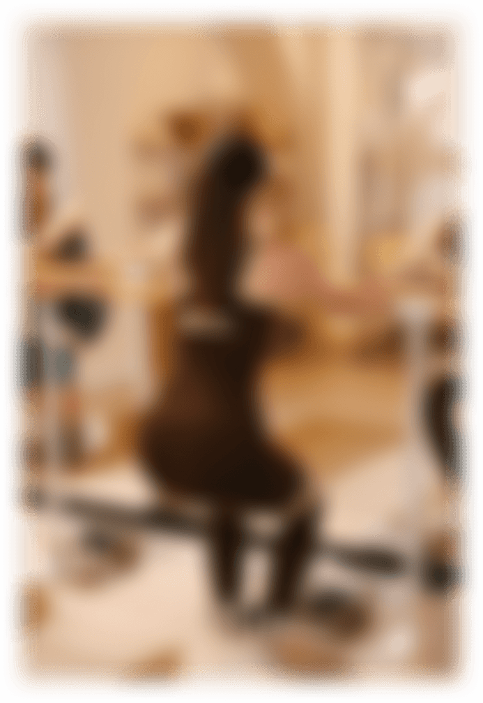 woman stretching arms