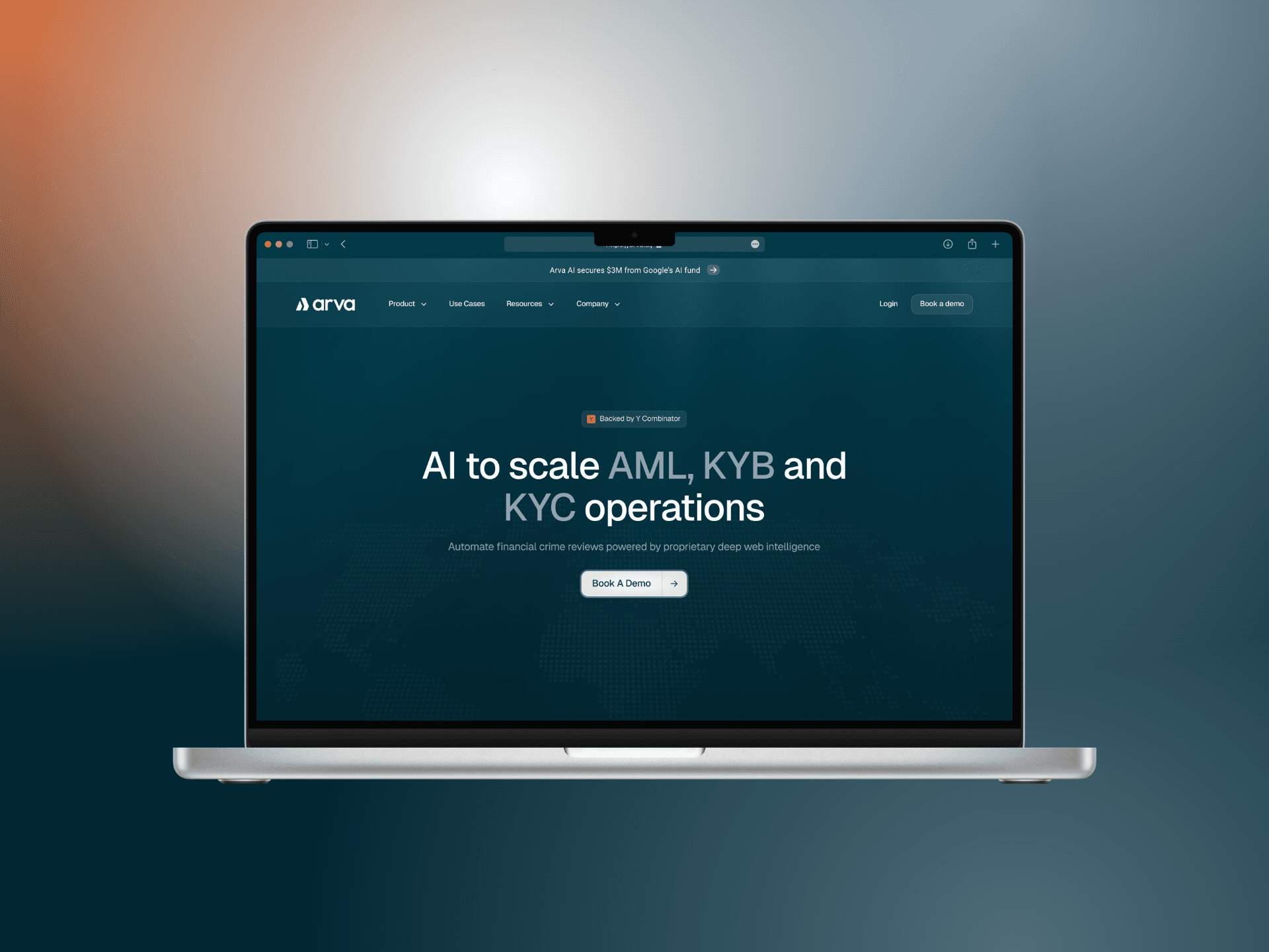 A modern lamp with layered shapes and blue hues.