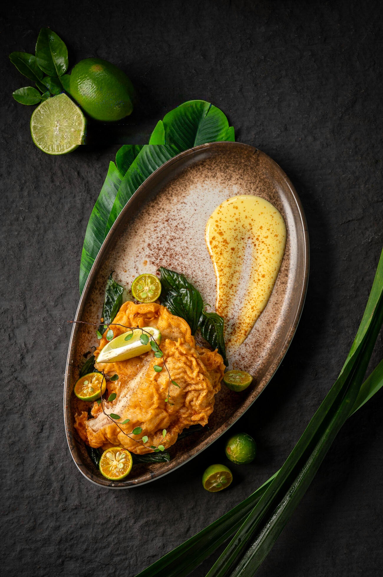 Fried seafood restaurant food photography by Lefty Studio