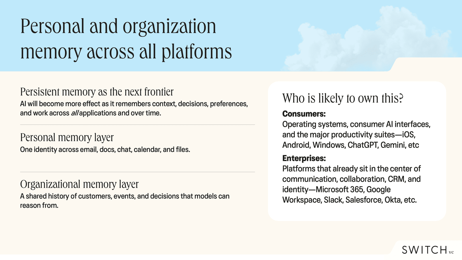 The persistent memory layer