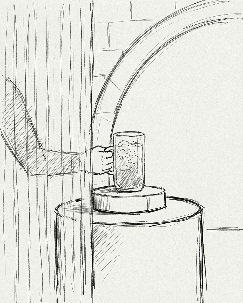 Streetside billboard with flyposters of the Batch.Works brand and illustrations