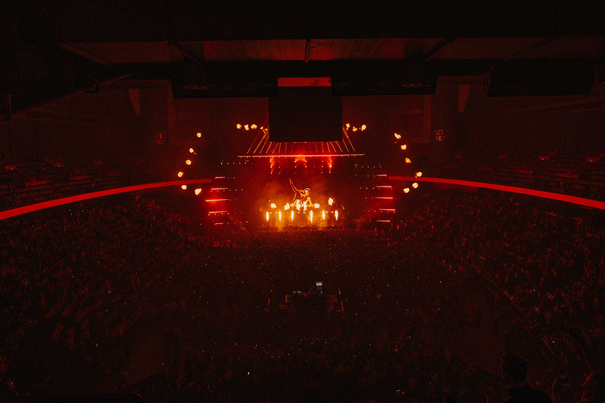 Soppgirobygget på Avicii Arena i Stockholm produsert av Flyby Media