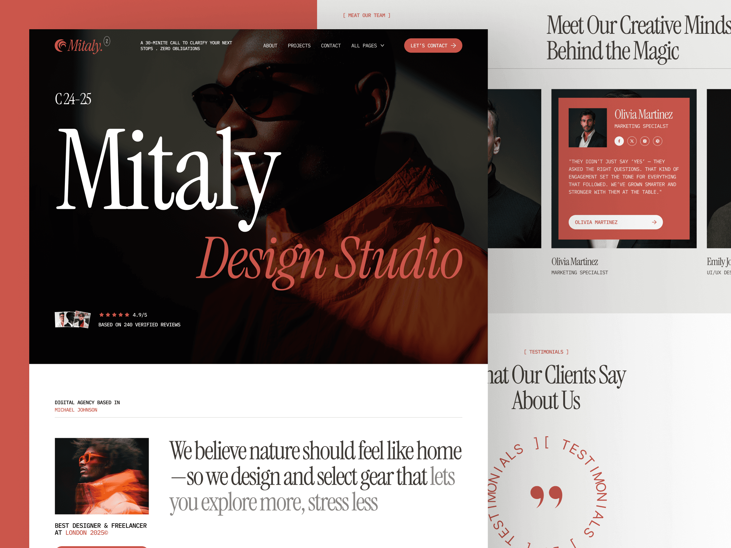 framer creative agency template
