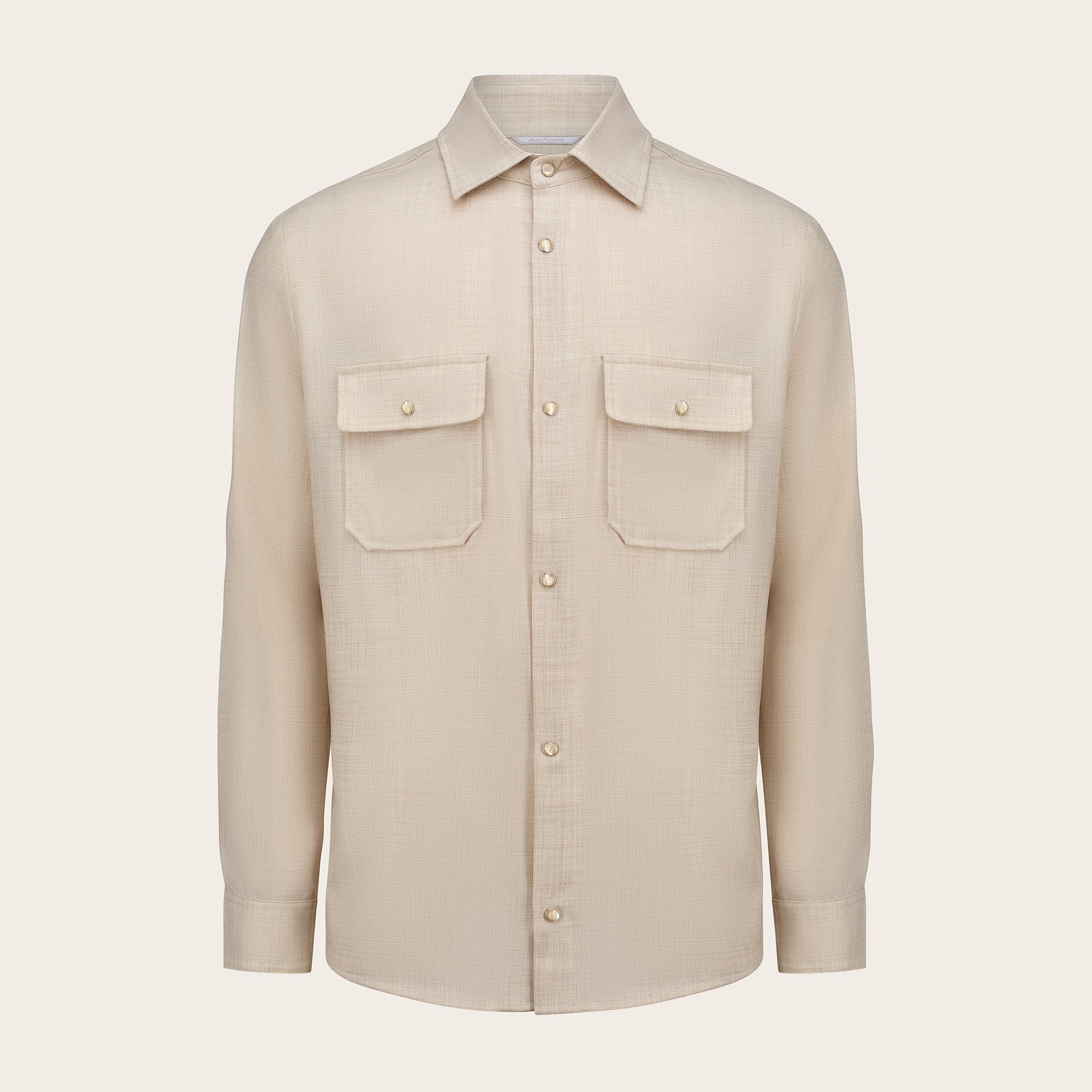 Virgin Wool Light Overshirt Marco Pescarolo - Mandelli UK