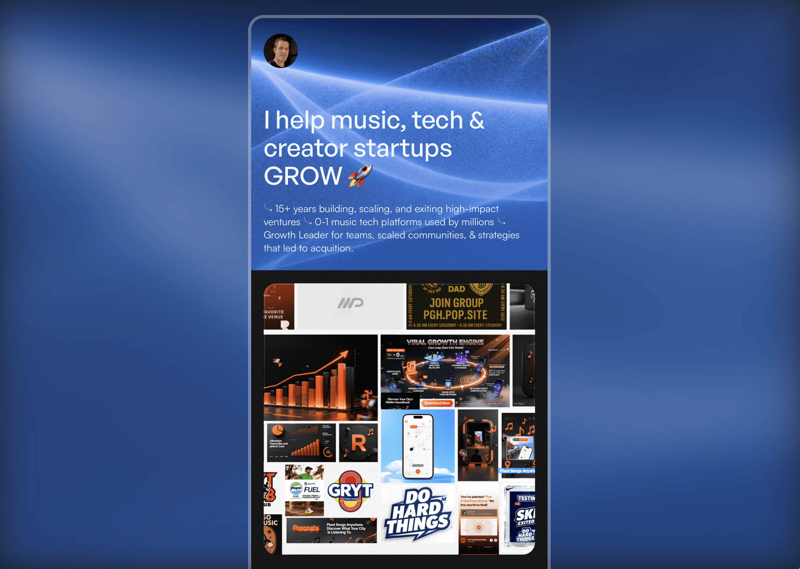 Nick Merich on Pop Site