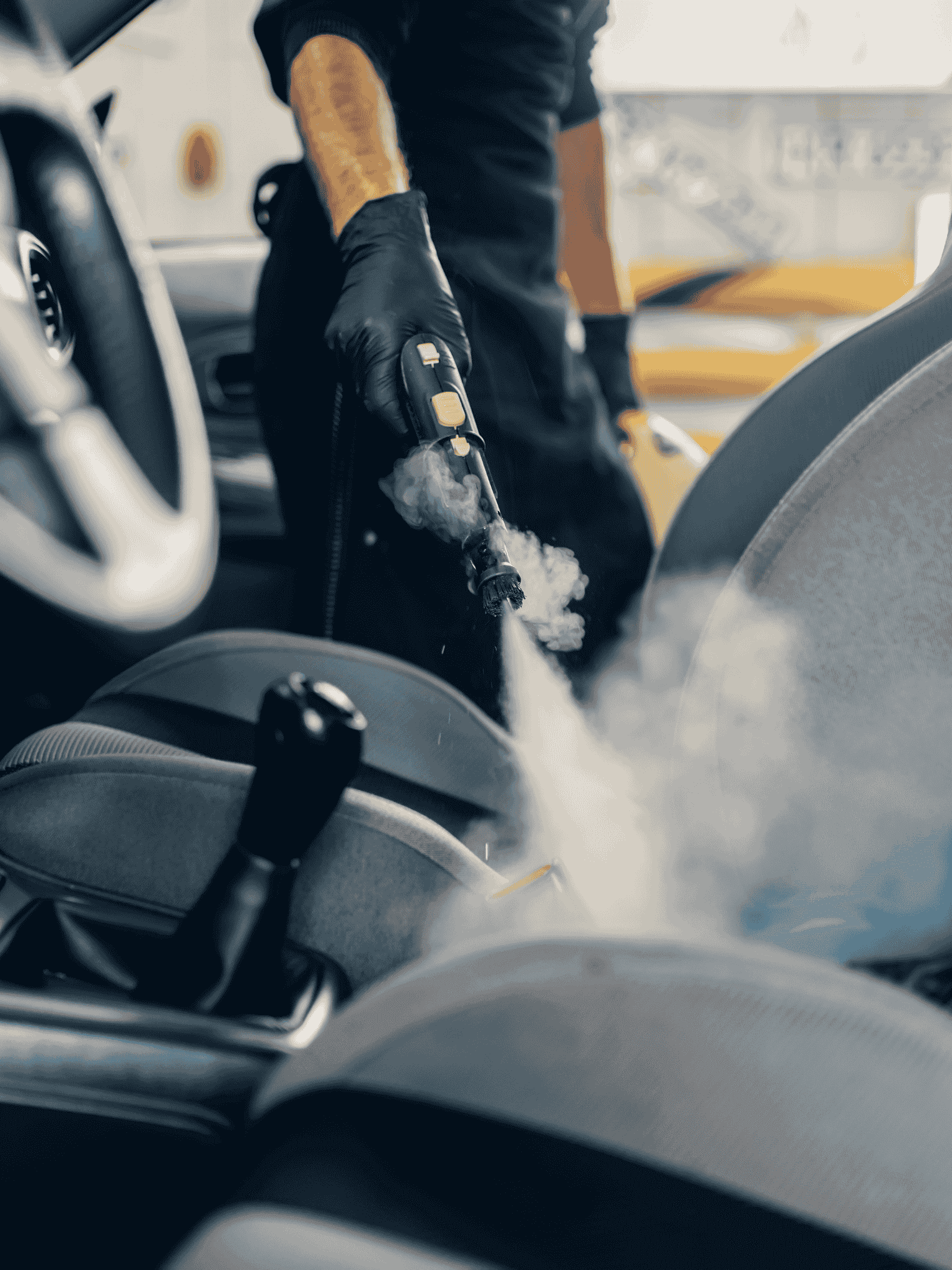 Hero Image 2 - A pest control expert with spray machine spraying in the garden