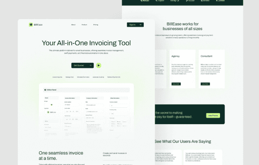 A style guide interface showing a color palette section. The page displays primary colors including three shades of green (Primary 01, Primary 02, Primary 03) and neutral colors including three shades of gray (Neutral 01, Neutral 02, Neutral 03). The interface has a clean white background with green accent shapes.