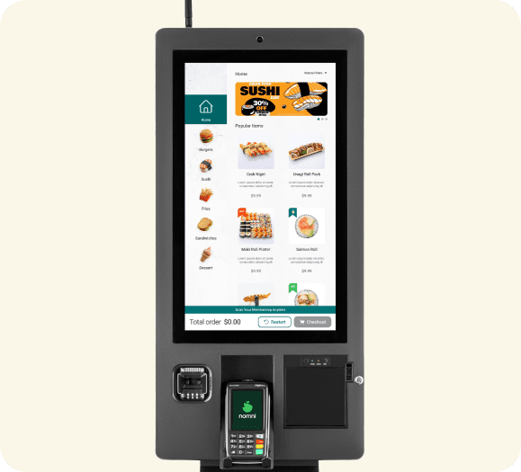 customer use self ordering software from OrderUp