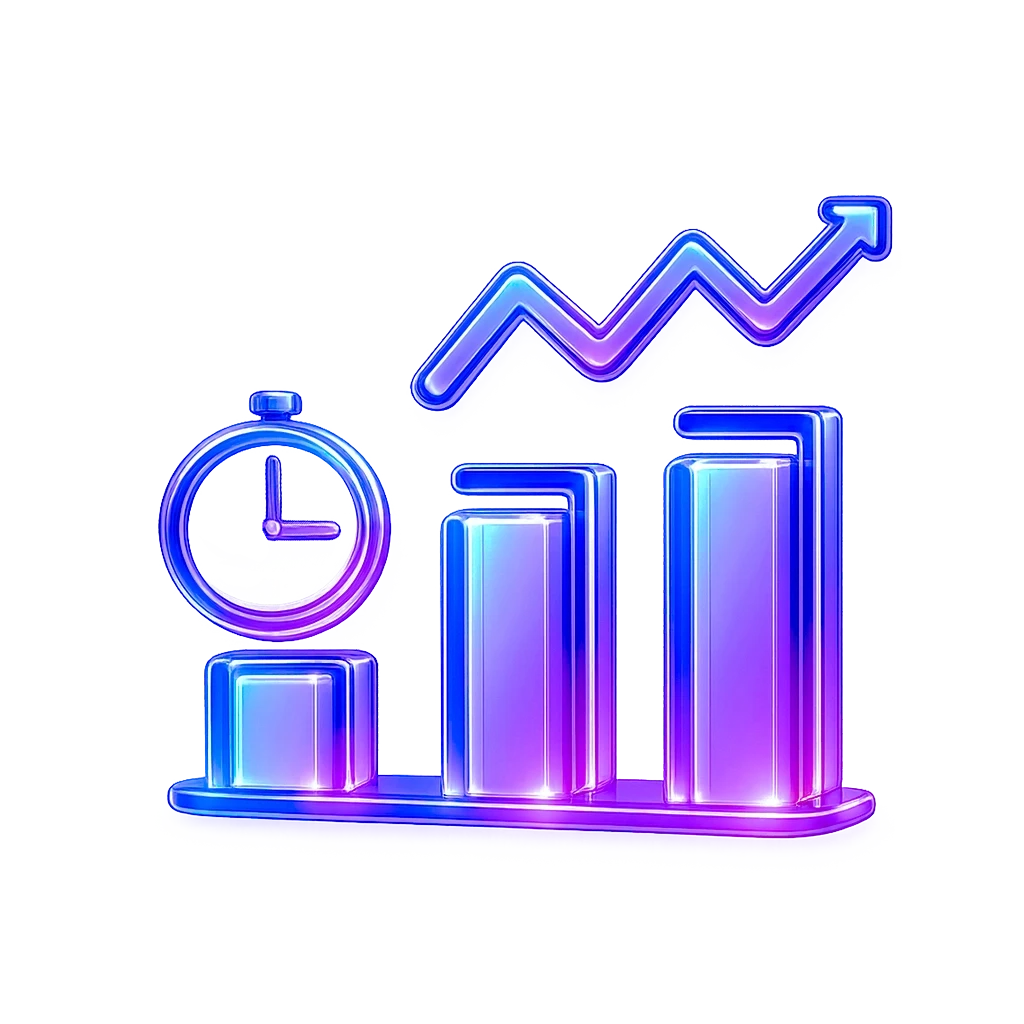 A colorful gear icon with a checkmark inside, representing completion or approval.