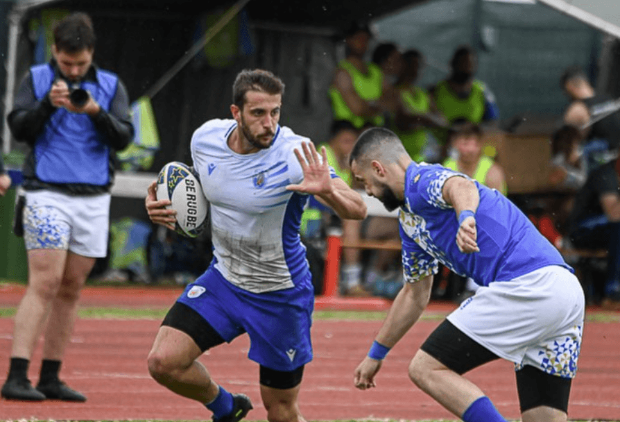 two rugby players